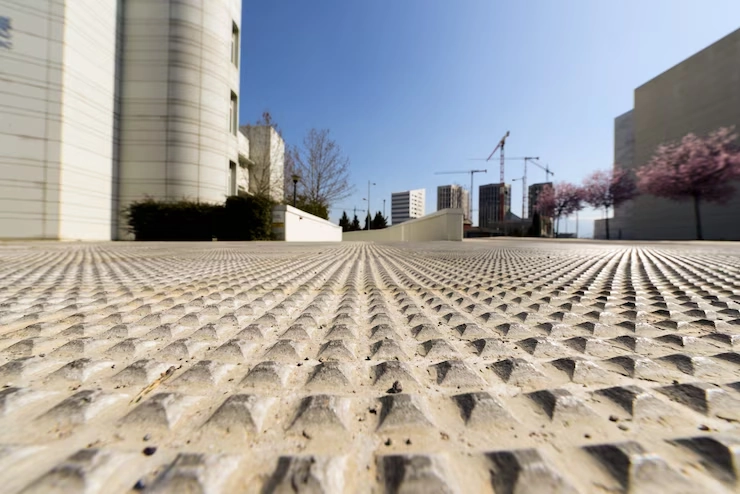 Unique Imprinted Concrete Driveway